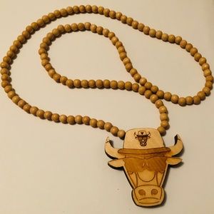 🔥RARE AUTHENTIC GoodWoodNYC Chicago Bull Necklace